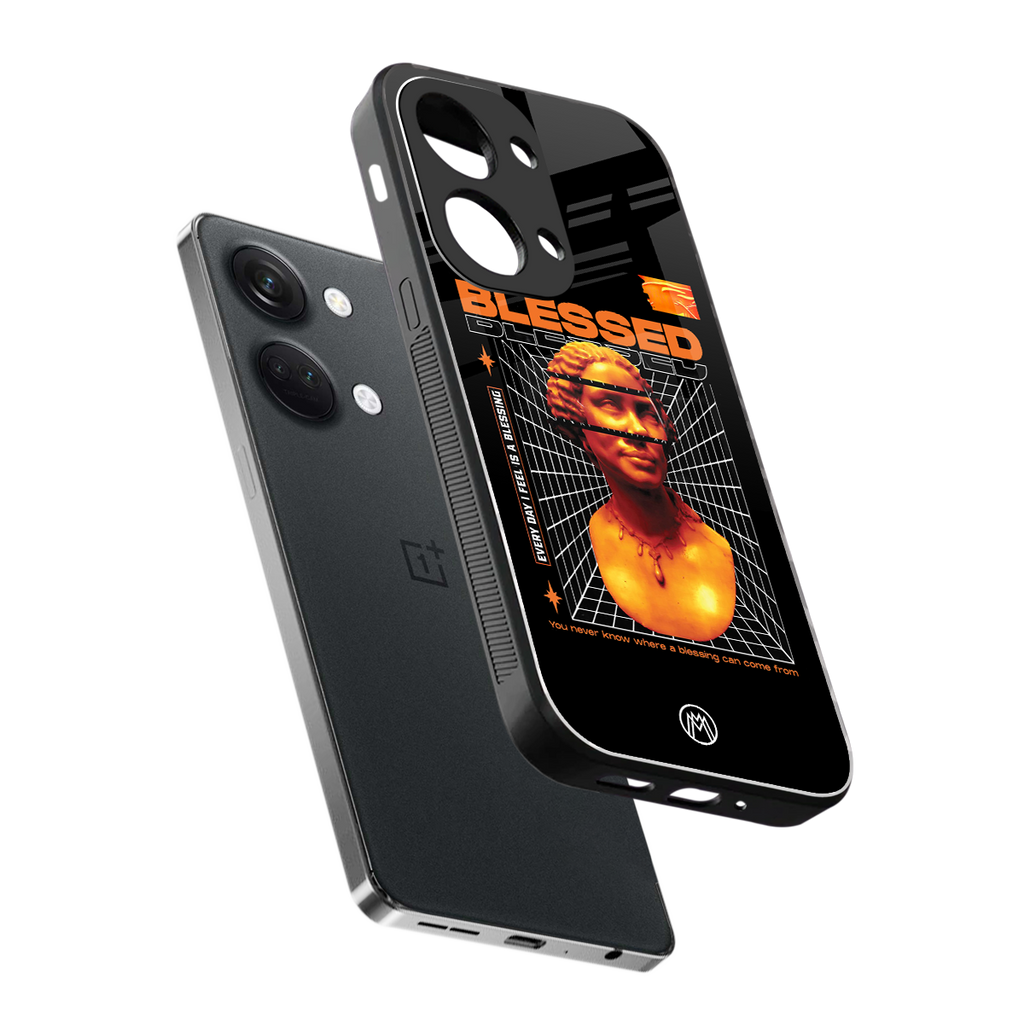 blessing back phone cover | glass case for oneplus nord 3