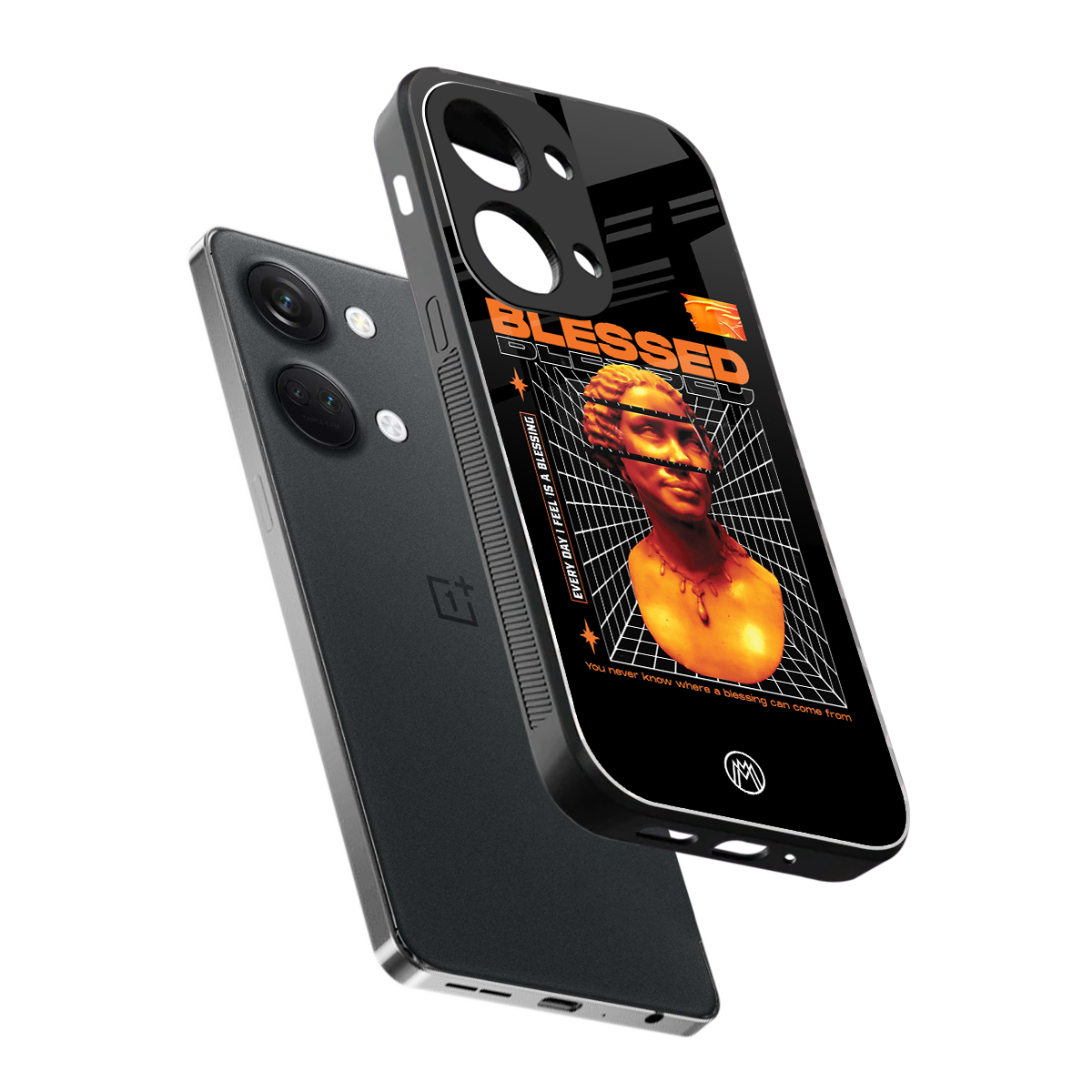 blessing back phone cover | glass case for oneplus nord 3