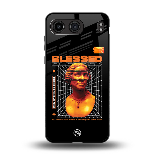 blessing back phone cover | glass case for oneplus nord 4