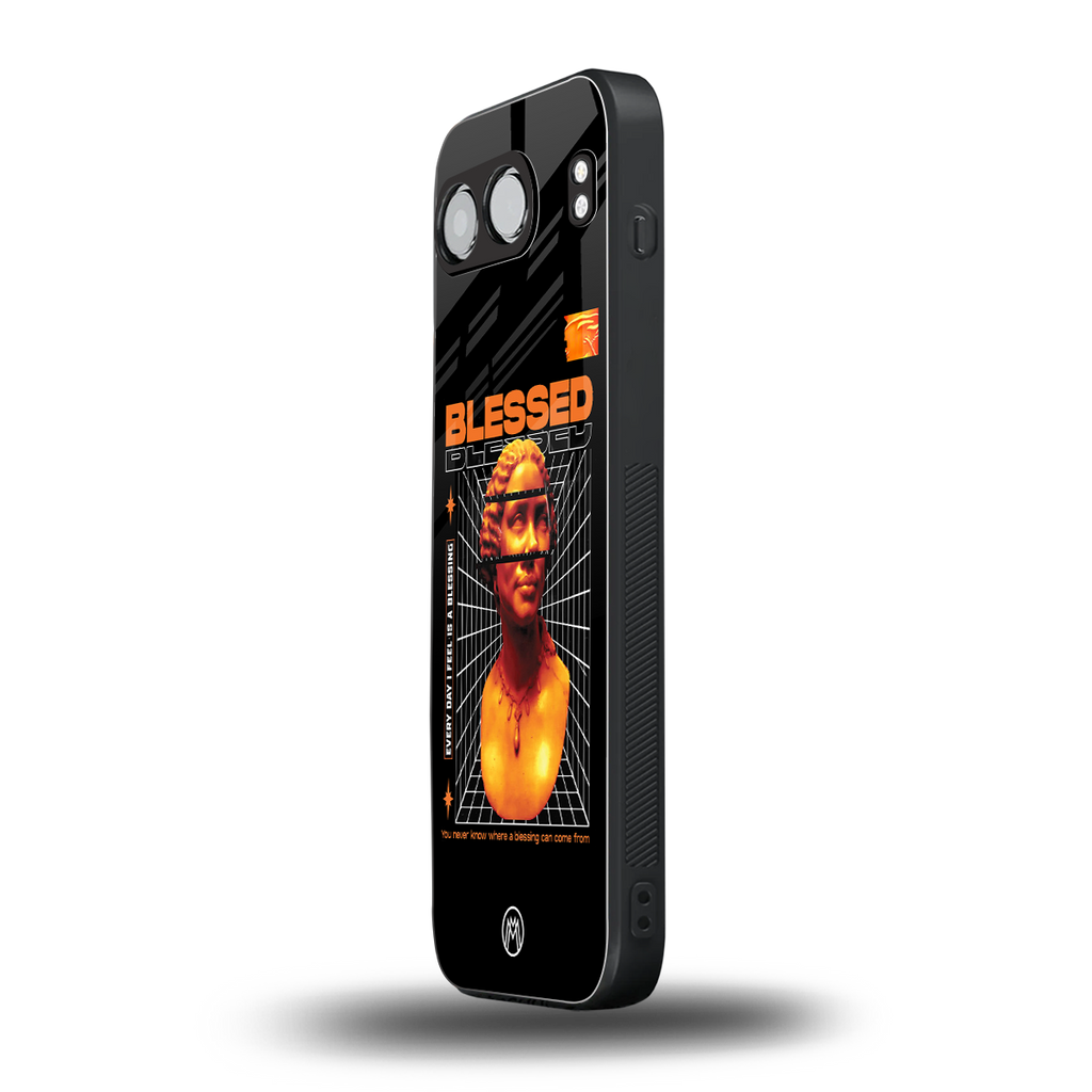blessing back phone cover | glass case for oneplus nord 4