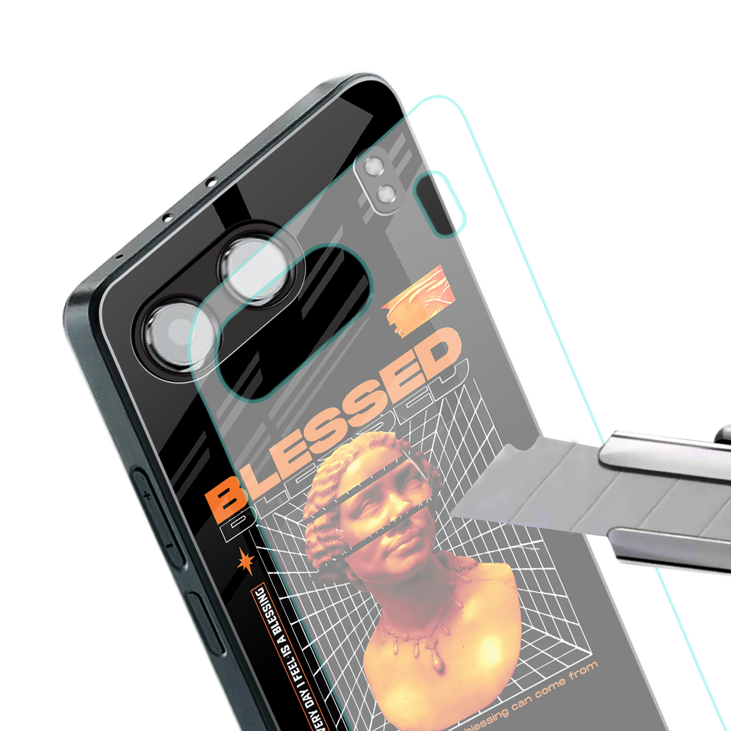 blessing back phone cover | glass case for oneplus nord 4