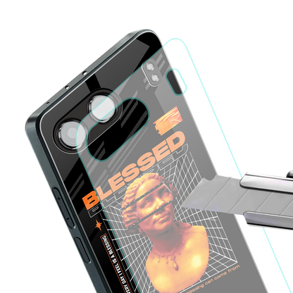 blessing back phone cover | glass case for oneplus nord 4