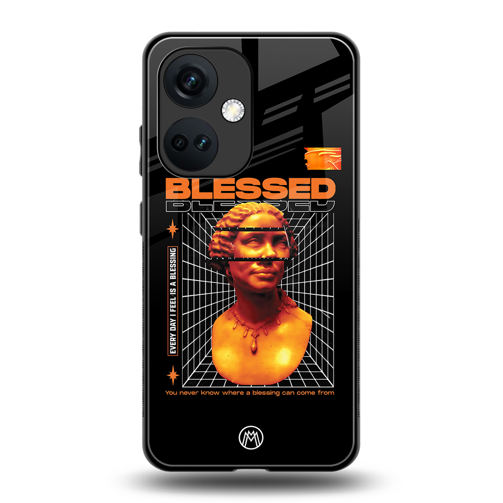 blessing back phone cover | glass case for oneplus nord ce 3