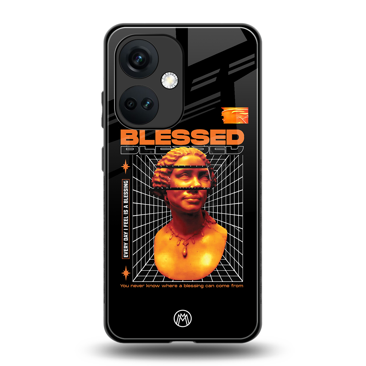 blessing back phone cover | glass case for oneplus nord ce 3