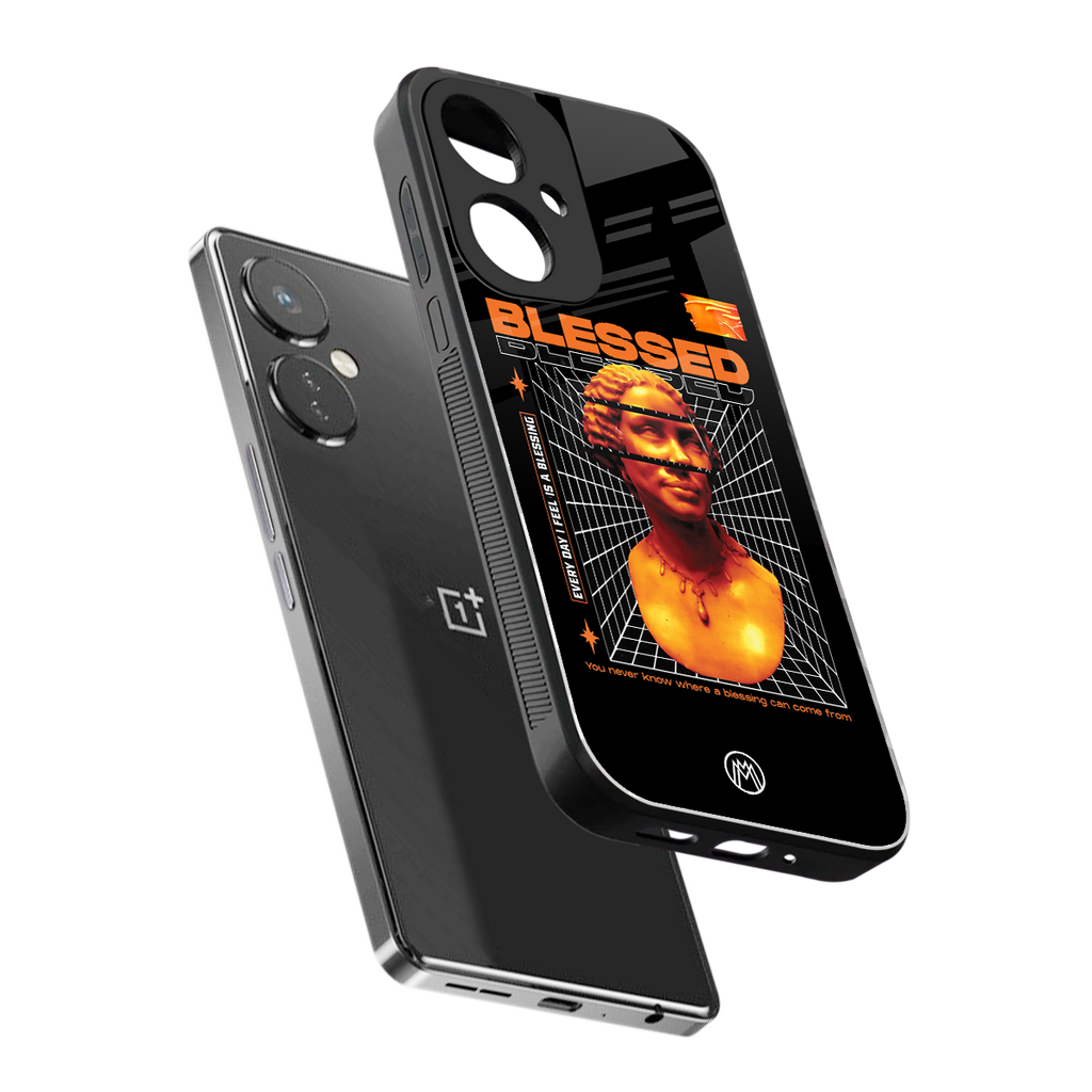 blessing back phone cover | glass case for oneplus nord ce 3