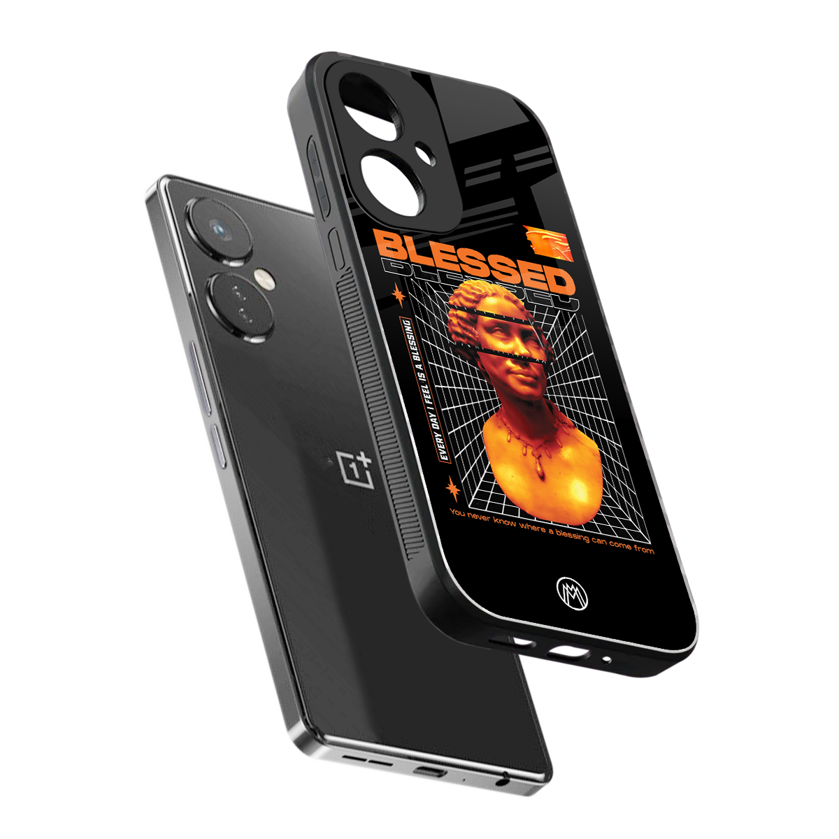 blessing back phone cover | glass case for oneplus nord ce 3