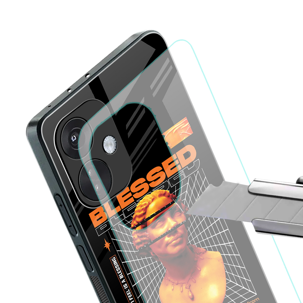 blessing back phone cover | glass case for oneplus nord ce 3
