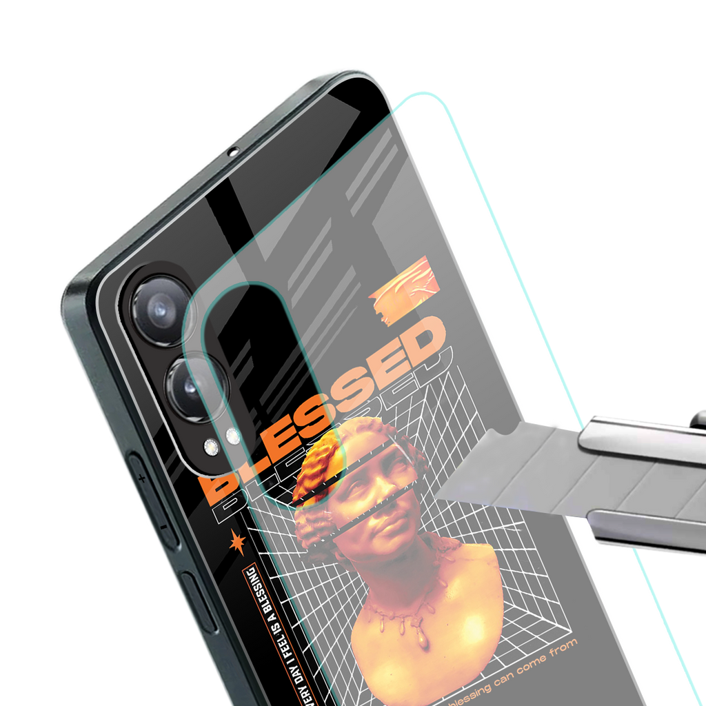 blessing back phone cover | glass case for oneplus nord ce 4 lite