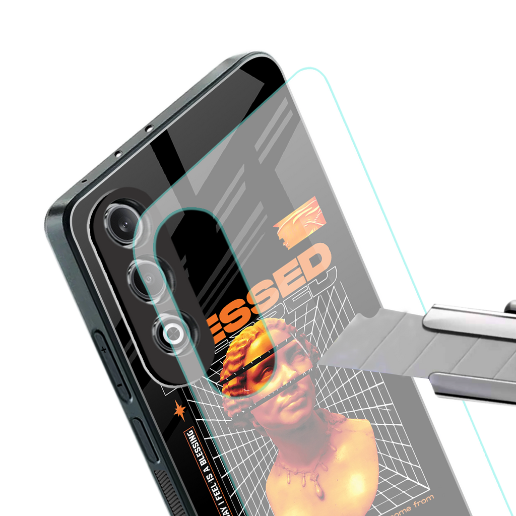 blessing back phone cover | glass case for oneplus nord ce 4