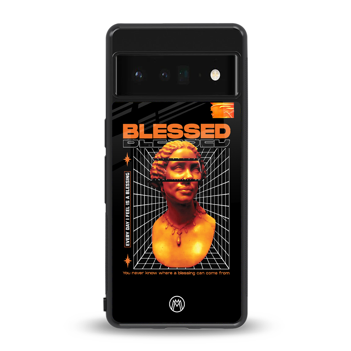 blessing back phone cover | glass case for google pixel 6 pro