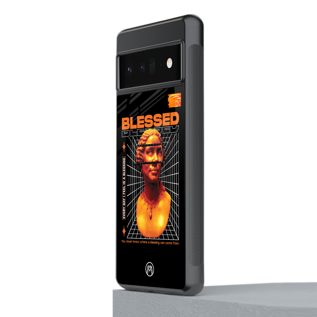 blessing back phone cover | glass case for google pixel 6 pro