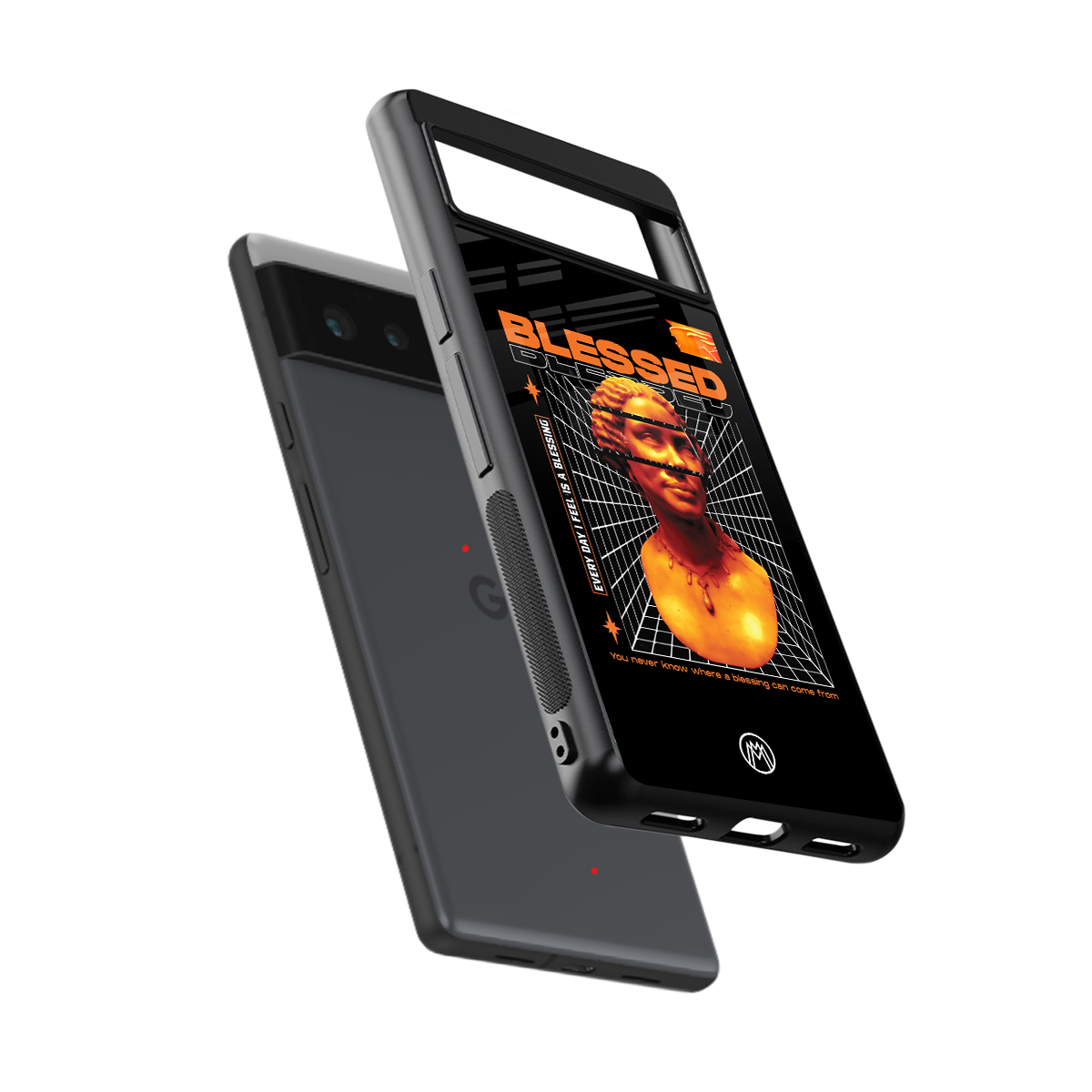 blessing back phone cover | glass case for google pixel 6