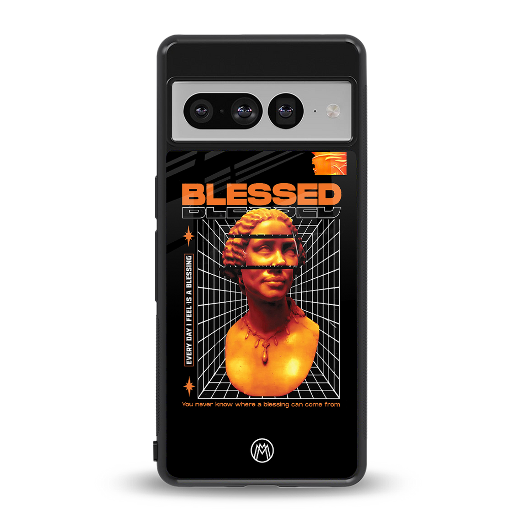 blessing back phone cover | glass case for google pixel 7 pro