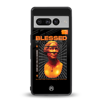 blessing back phone cover | glass case for google pixel 7 pro