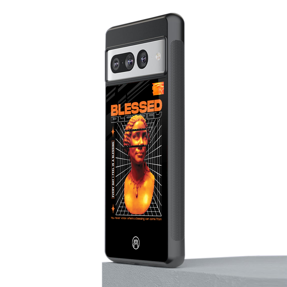 blessing back phone cover | glass case for google pixel 7 pro