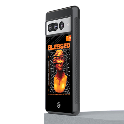 blessing back phone cover | glass case for google pixel 7 pro