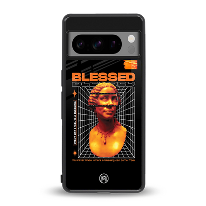 blessing back phone cover | glass case for google pixel 8 pro