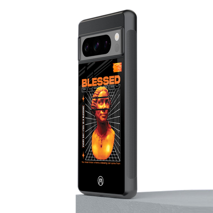 blessing back phone cover | glass case for google pixel 8 pro