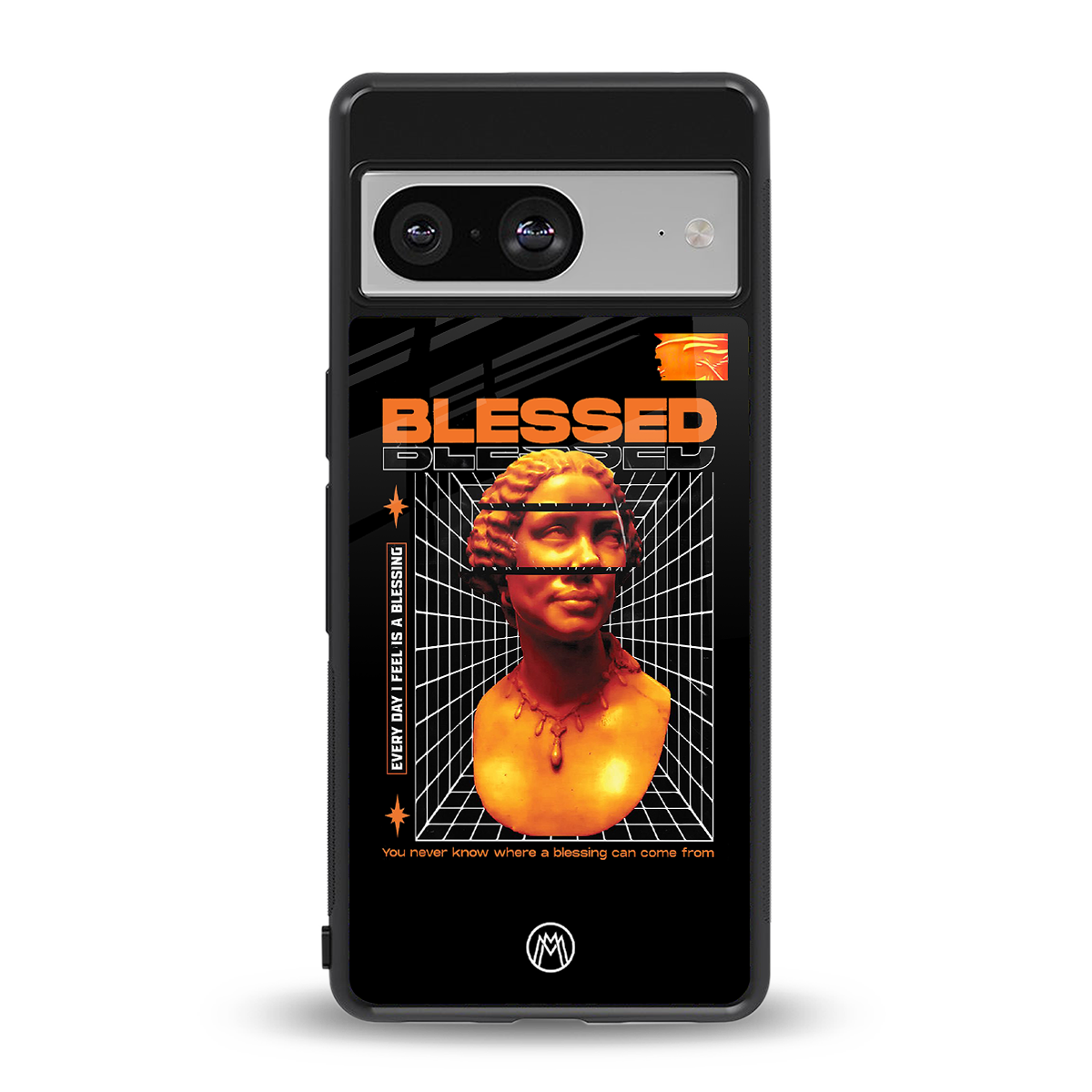 blessing back phone cover | glass case for Google Pixel 8