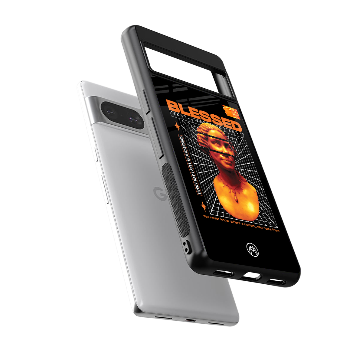 blessing back phone cover | glass case for Google Pixel 8