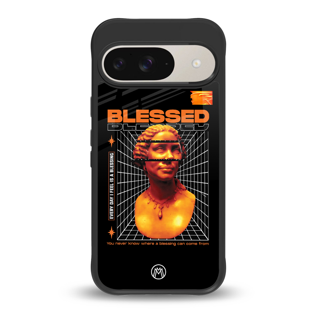 blessing back phone cover | glass case for google pixel 9