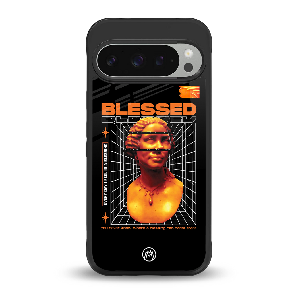 blessing back phone cover | glass case for google pixel 9 pro