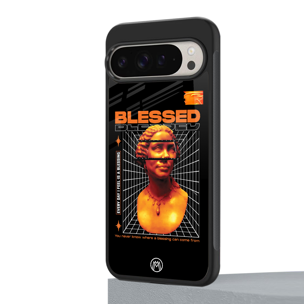 blessing back phone cover | glass case for google pixel 9 pro