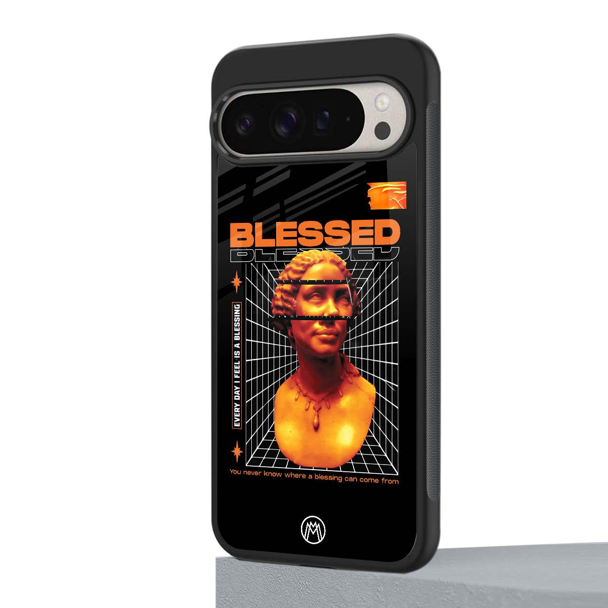 blessing back phone cover | glass case for google pixel 9 pro xl