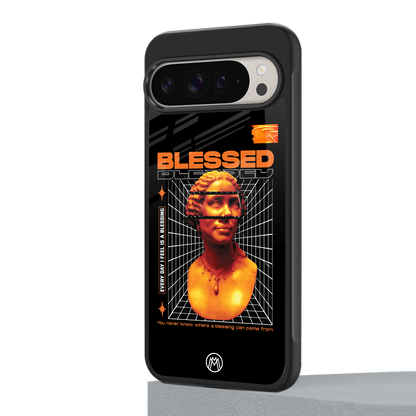 blessing back phone cover | glass case for google pixel 9 pro xl