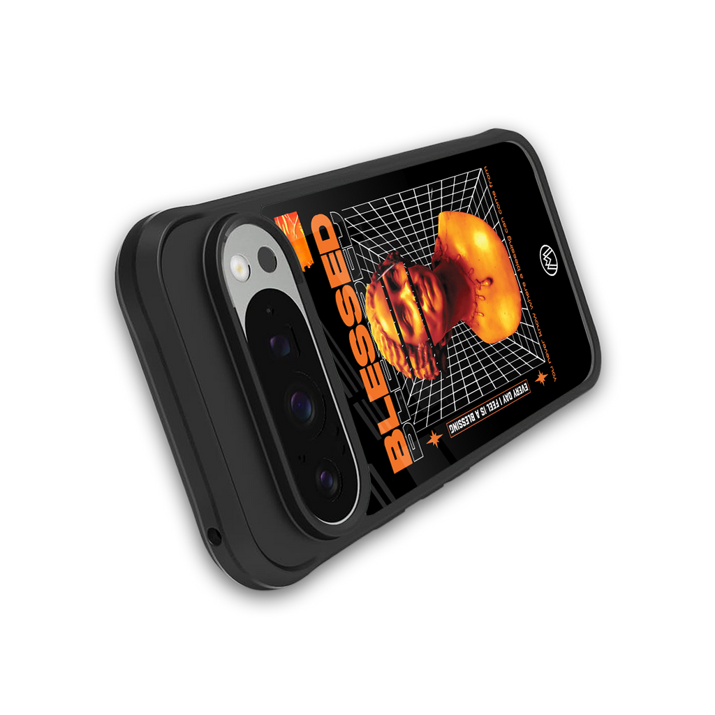 blessing back phone cover | glass case for google pixel 9 pro