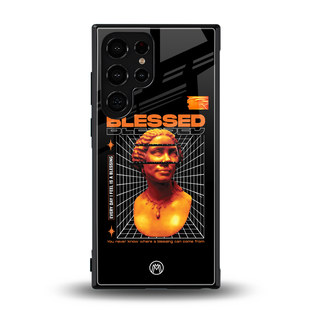 blessing back phone cover | glass case for samsung galaxy s24 ultra