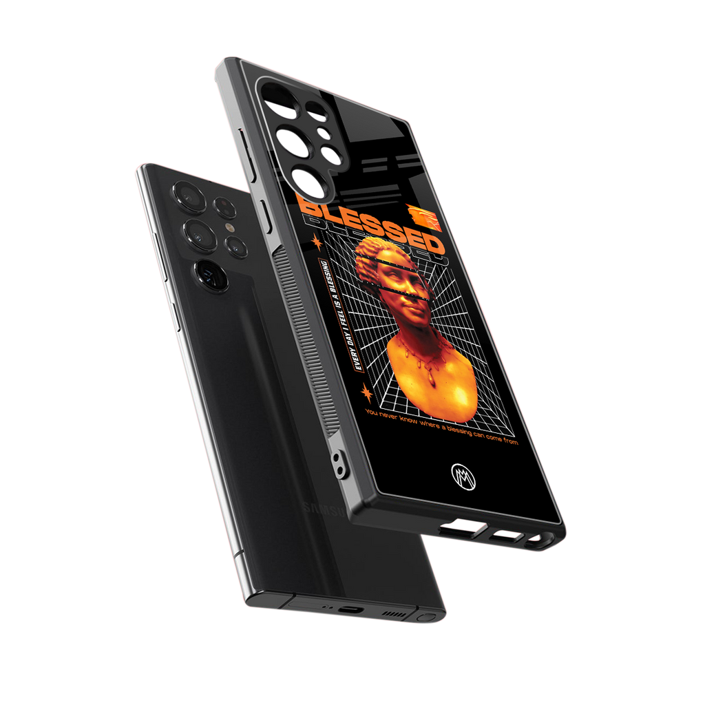 blessing back phone cover | glass case for samsung galaxy s24 ultra