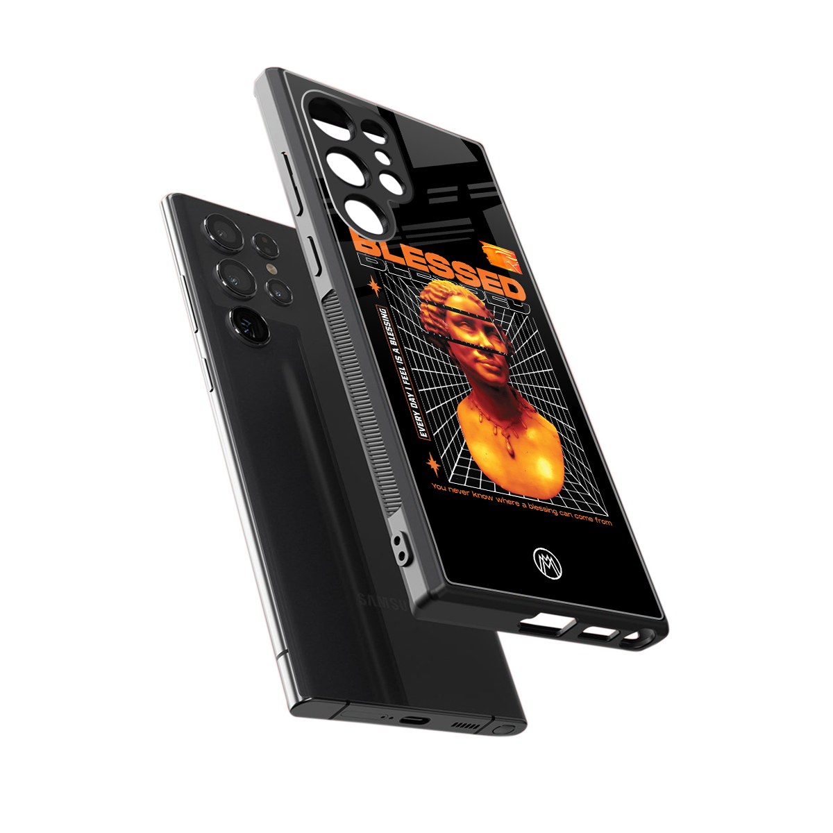 blessing back phone cover | glass case for samsung galaxy s23 ultra