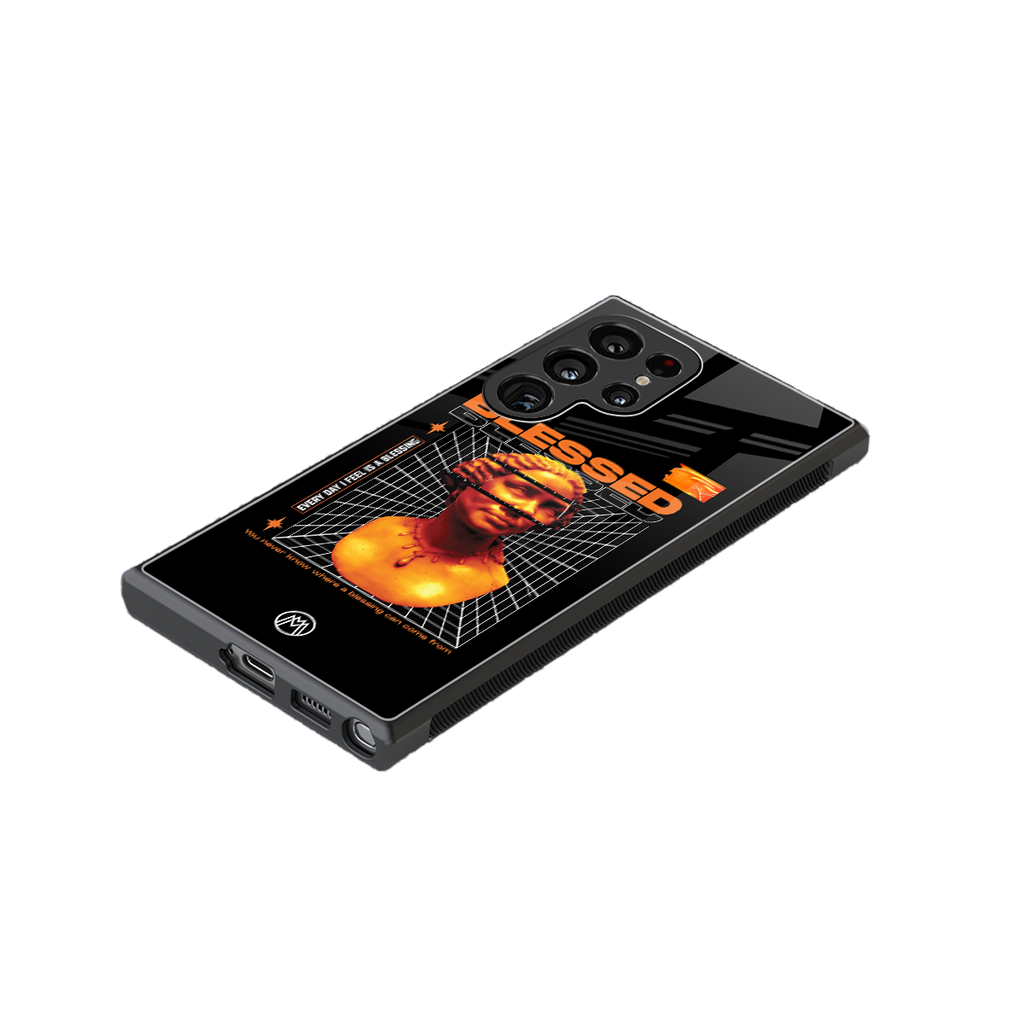 blessing back phone cover | glass case for samsung galaxy s24 ultra