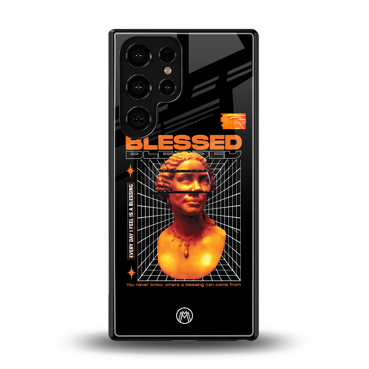 blessing back phone cover | glass case for samsung galaxy s25 ultra