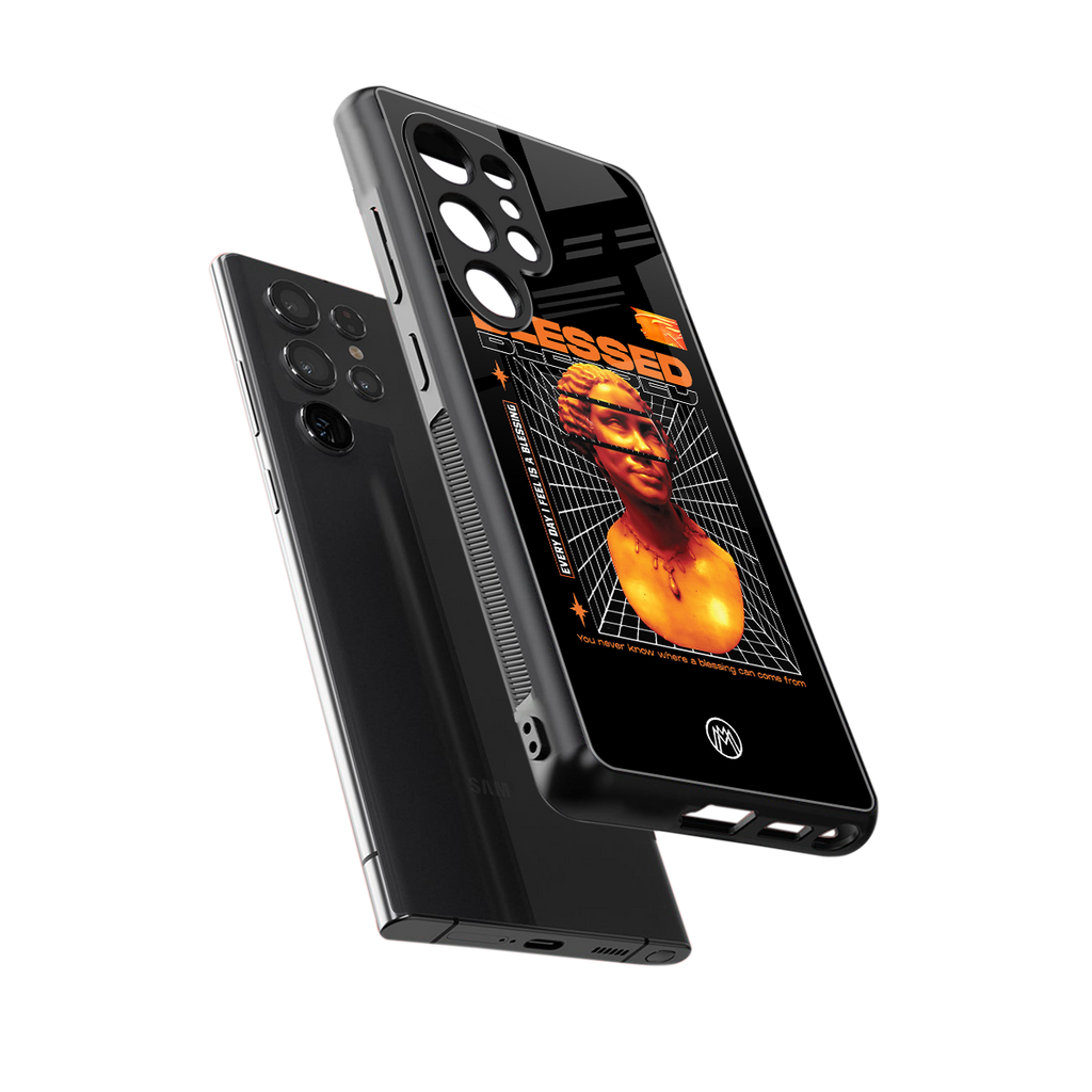 blessing back phone cover | glass case for samsung galaxy s25 ultra