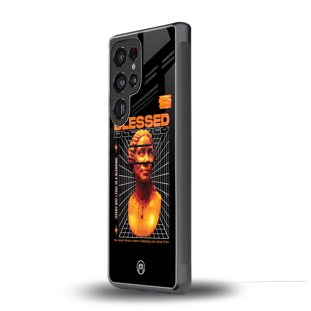 blessing back phone cover | glass case for samsung galaxy s25 ultra