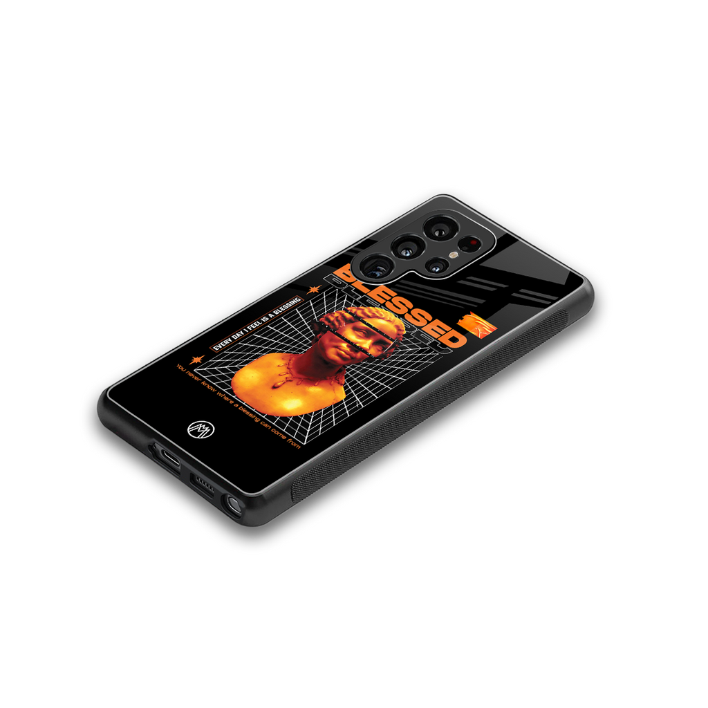 blessing back phone cover | glass case for samsung galaxy s25 ultra