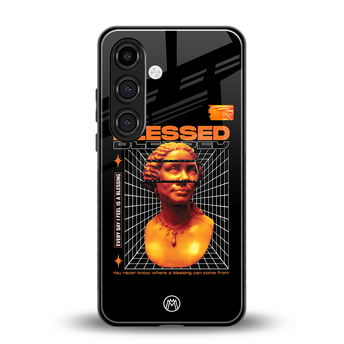 blessing back phone cover | glass case for samsung galaxy s23