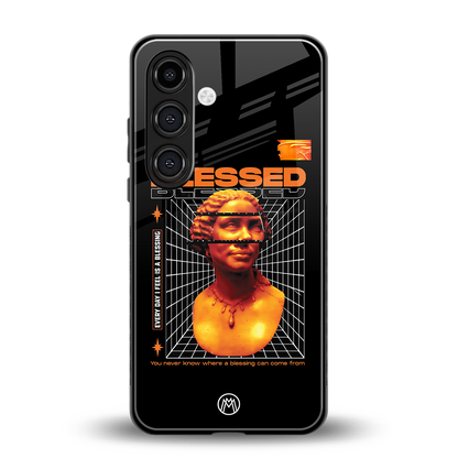blessing back phone cover | glass case for samsung galaxy s24 plus