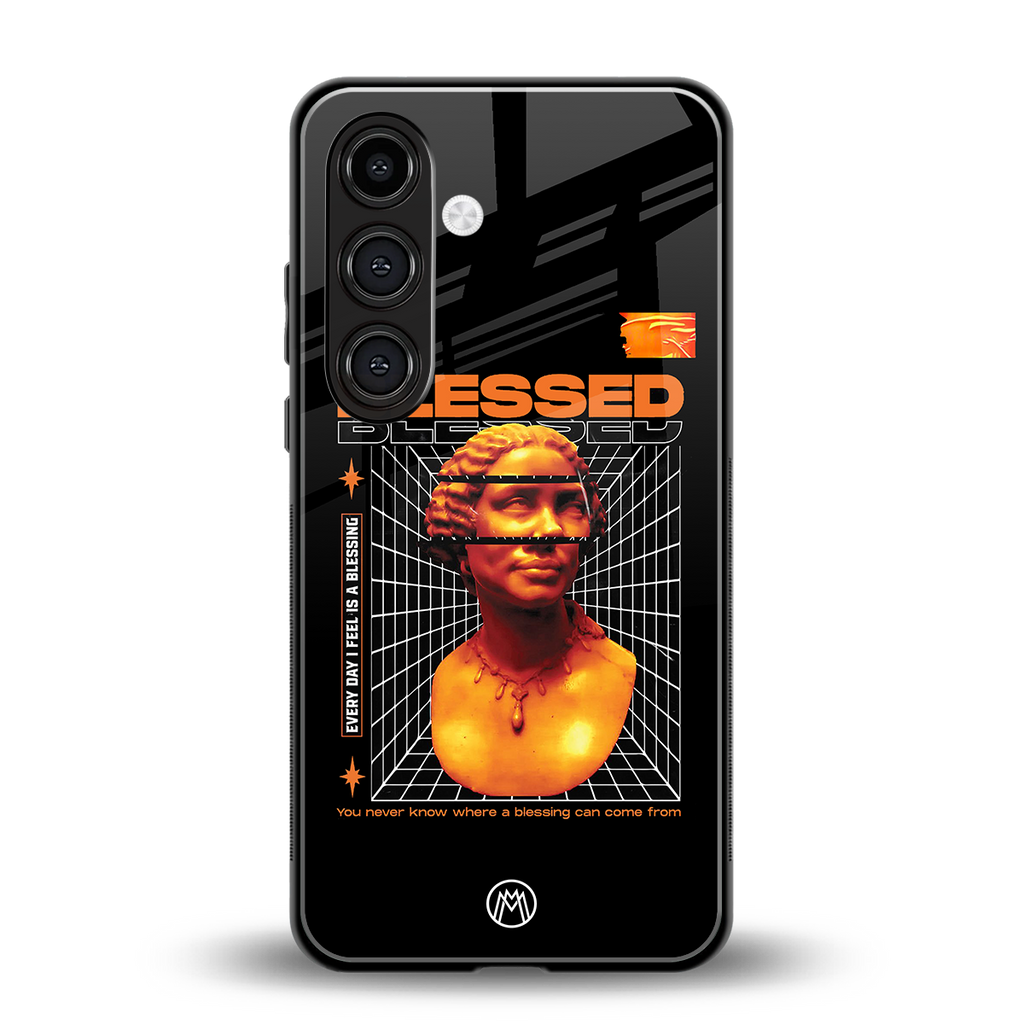 blessing back phone cover | glass case for samsung galaxy s25