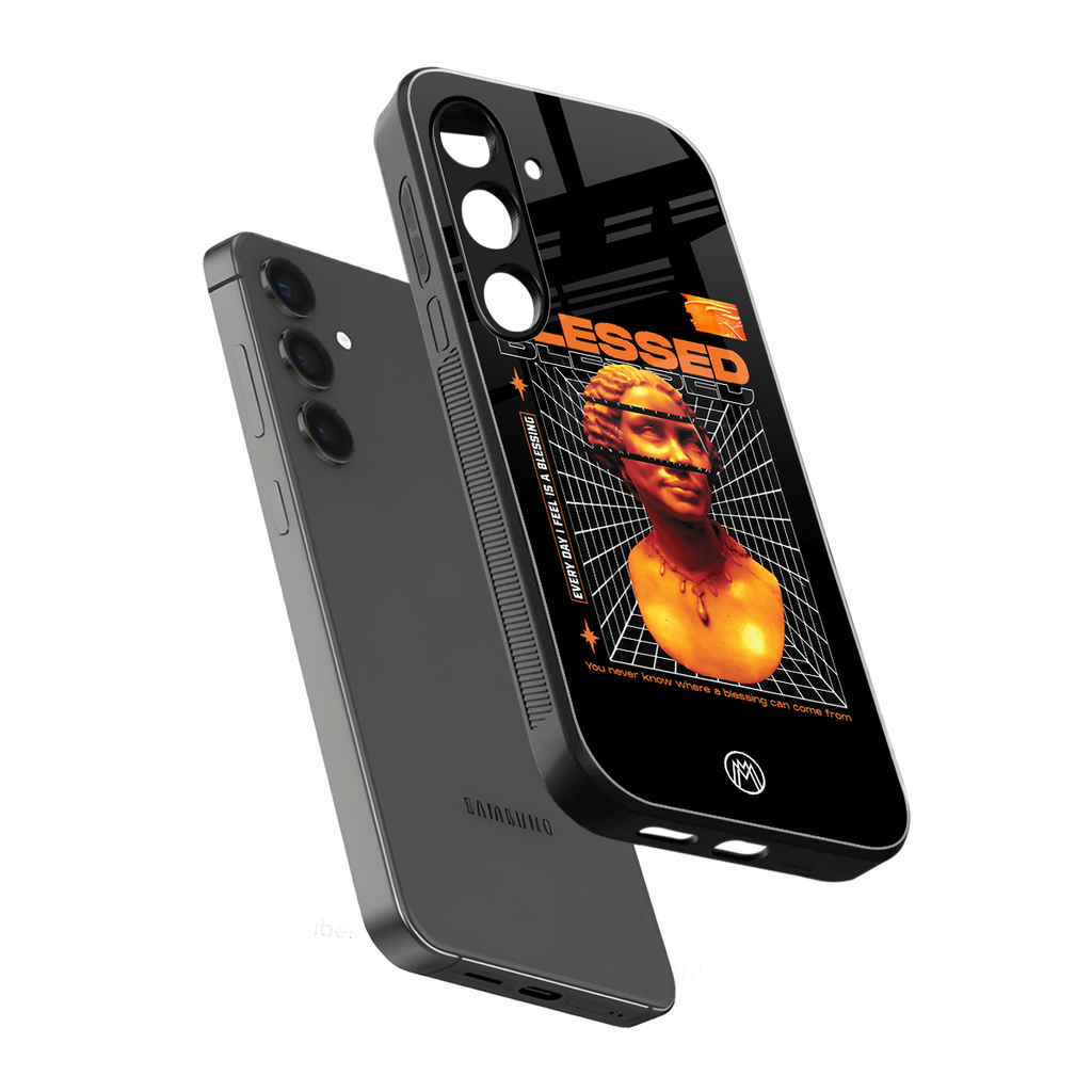 blessing back phone cover | glass case for samsung galaxy s23