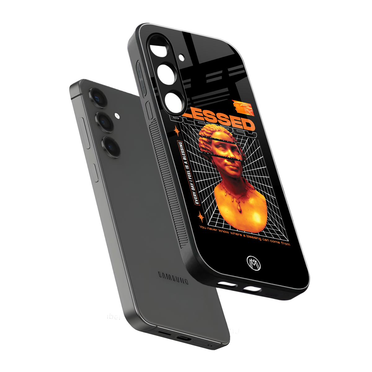 blessing back phone cover | glass case for samsung galaxy s23