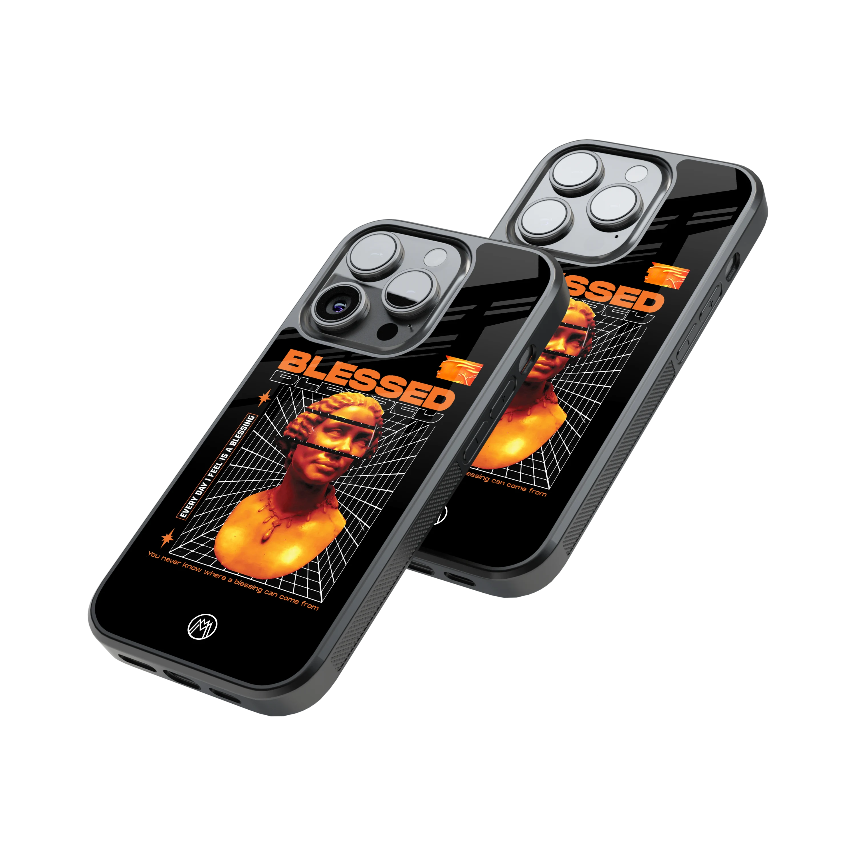 Protective Glass Back Phone Case Compatible with iPhone, Samsung, OnePlus, Pixel & More