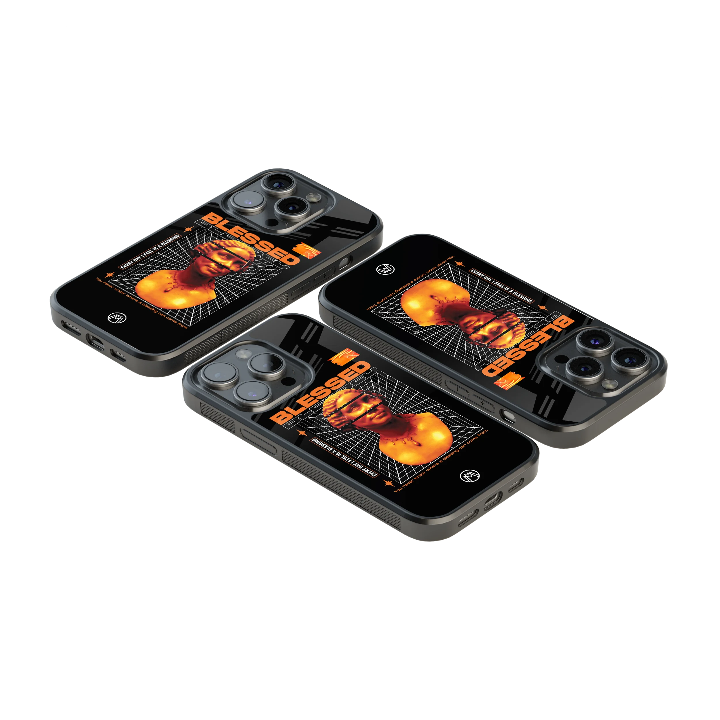 Luxury Glass Back Mobile Cover for iPhone, Samsung Galaxy, OnePlus, Pixel, Redmi & More