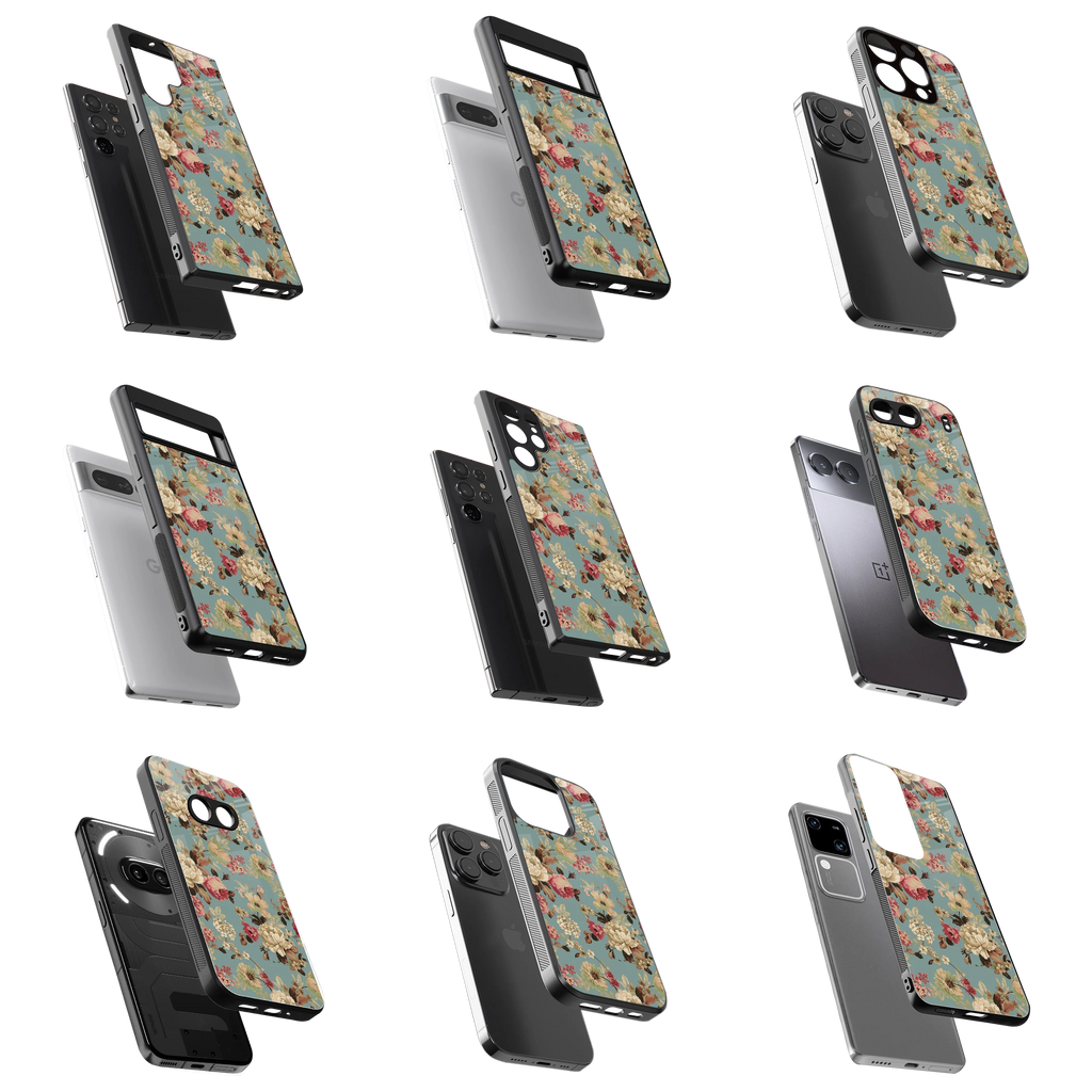Durable Glass Back Mobile Case for iPhone, Samsung, OnePlus, Google Pixel, Redmi, Vivo, Oppo
