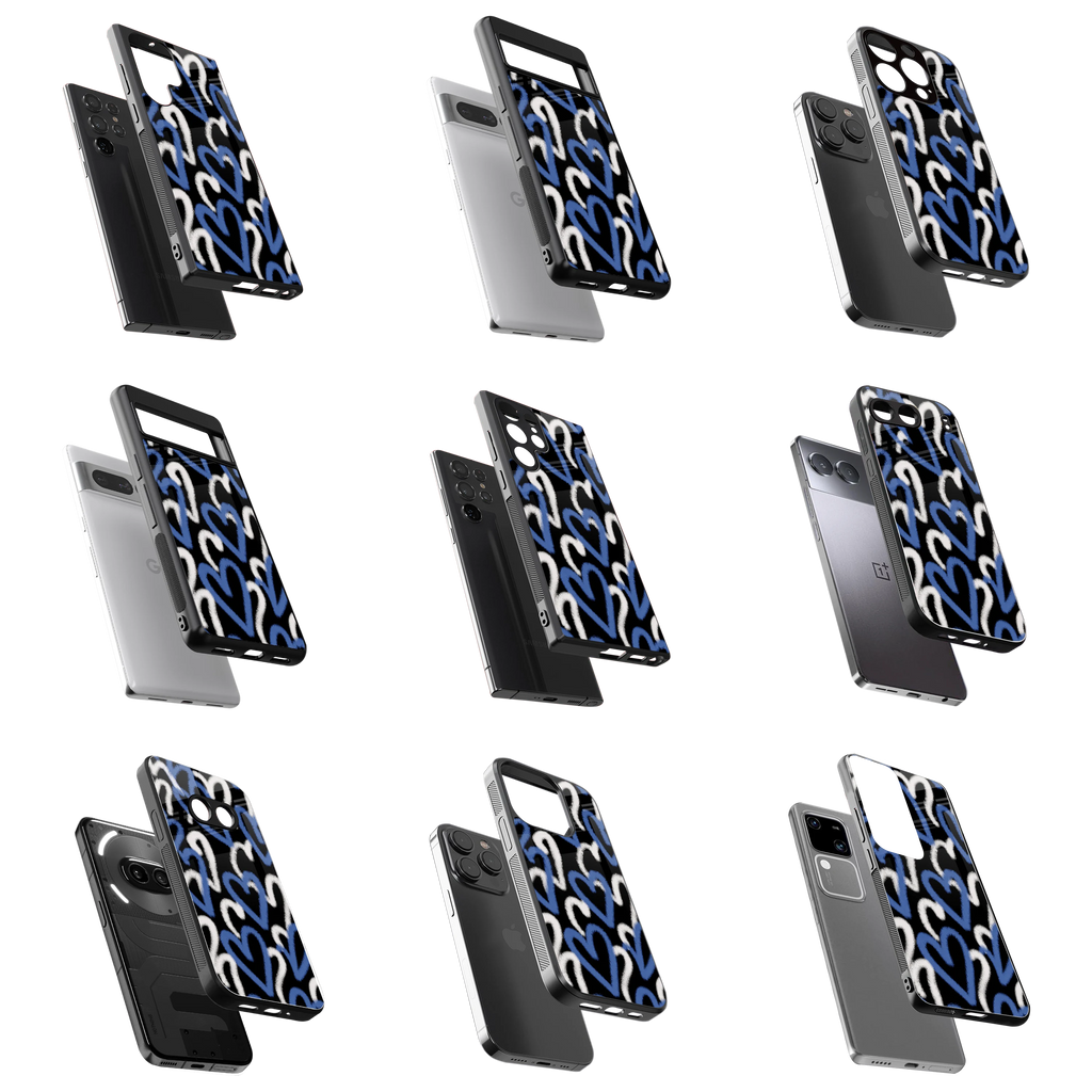Durable Glass Back Mobile Case for iPhone, Samsung, OnePlus, Google Pixel, Redmi, Vivo, Oppo