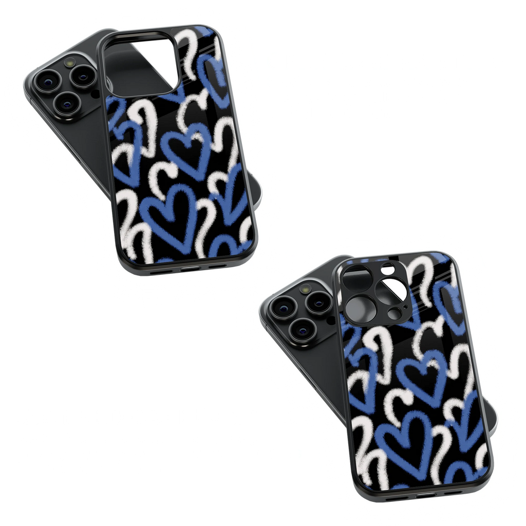 Trendy Glass Back Mobile Case for iPhone, Samsung, Redmi, OnePlus, Google Pixel, Motorola