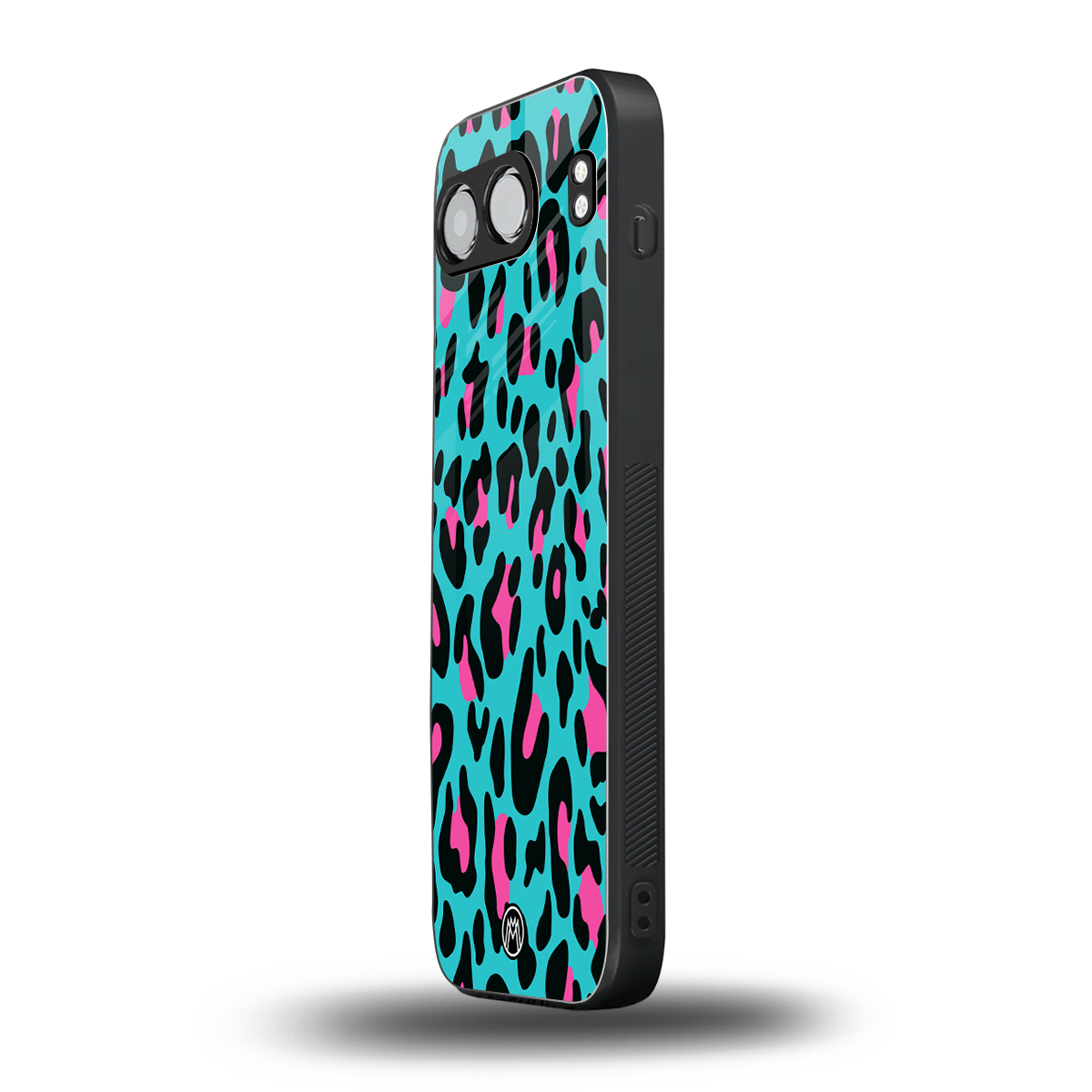 blue leopard fur back phone cover | glass case for oneplus nord 4