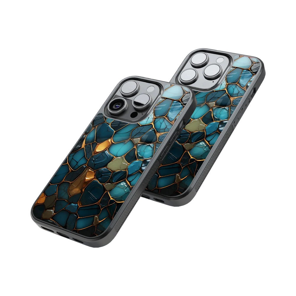 Protective Glass Back Phone Case Compatible with iPhone, Samsung, OnePlus, Pixel & More
